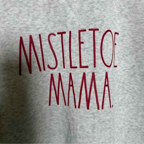 Rae Dunn Medium Mistletoe Mama Pullover Crewneck Sweatshirt Women's Christmas - Picture 4 of 9